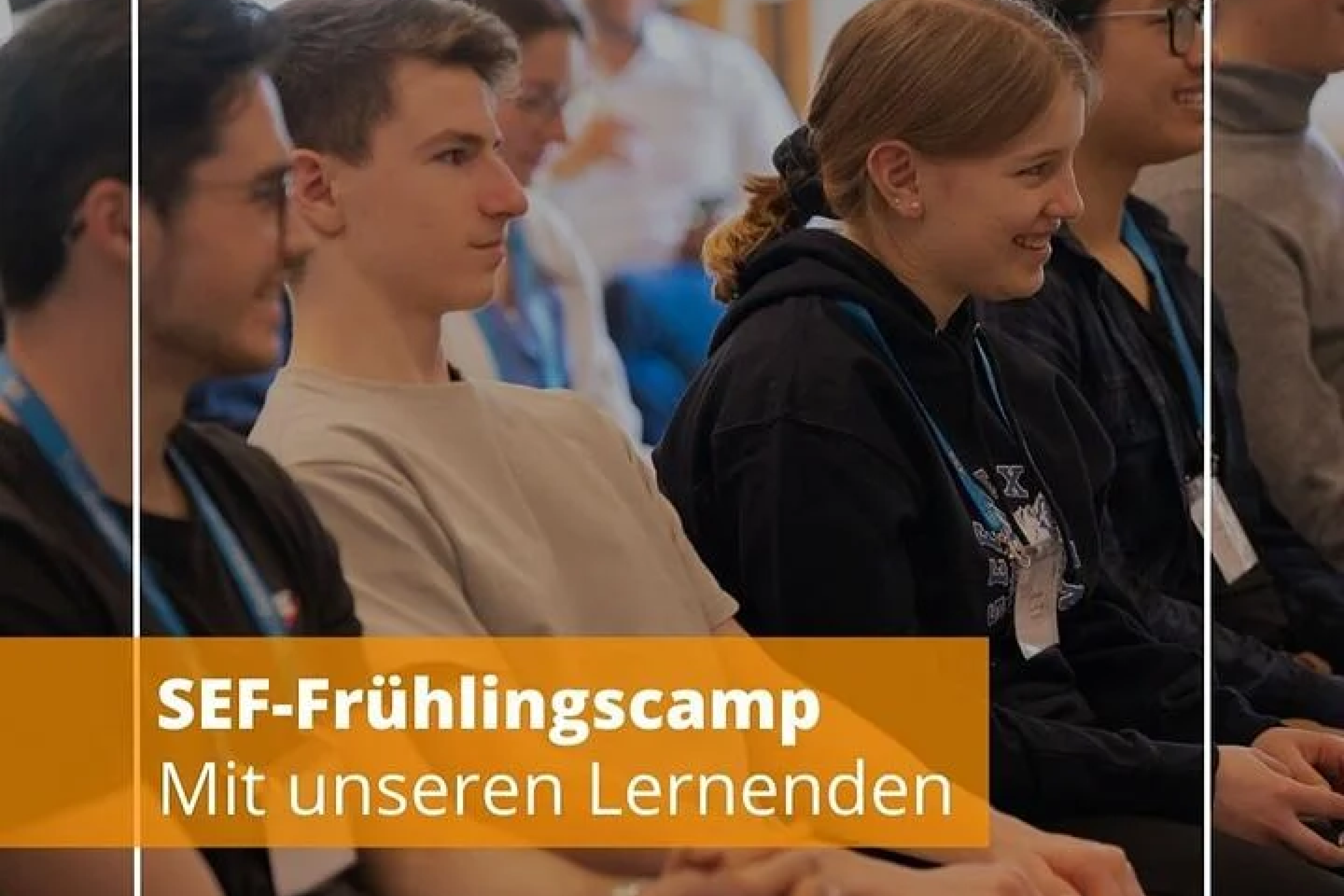 Lernende mit der Unterschrift SEF-Frühlingscamp