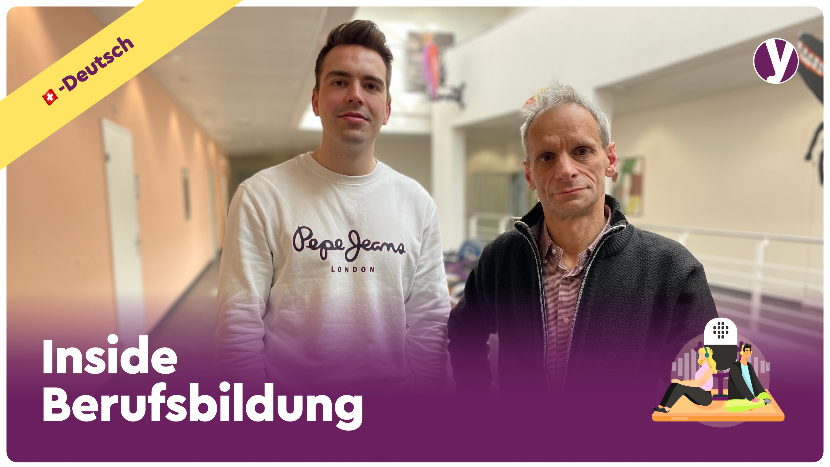 Inside Berufsbildung: Gast Mathias Binswanger mit Moderator Marc Purtschert gehen dem Schweizerischen Traum auf den Grund